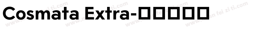 Cosmata Extra字体转换